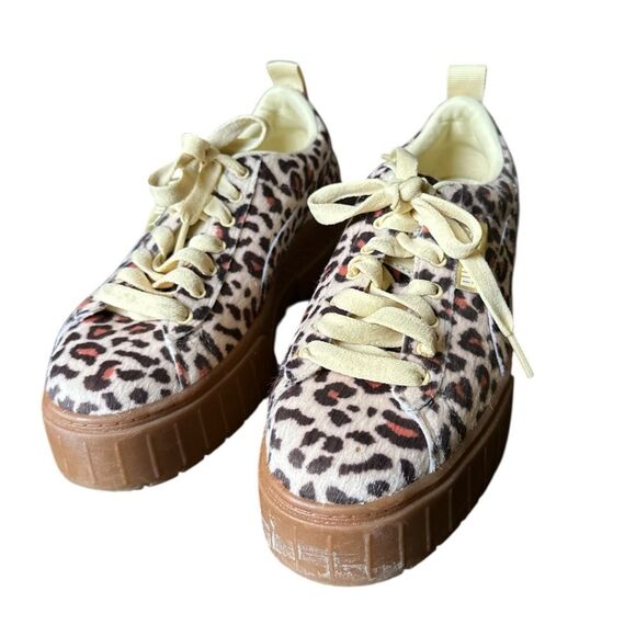 Puma Mayze Leopard Print Sneaker Shoe Platform Sneakers Size 7 - Picture 5 of 10
